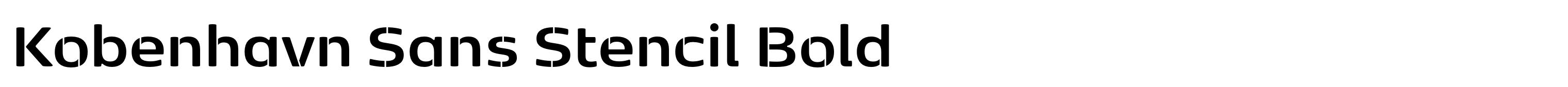 Kobenhavn Sans Stencil Bold